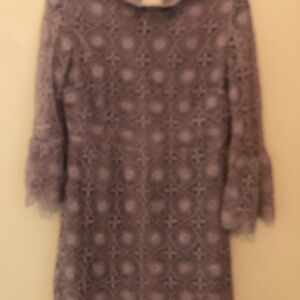 Elegant Lace Dress in Purple